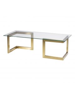 Geo Cocktail Table w/ Gold Base