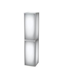 84 inch high lit acrylic column with steel frame