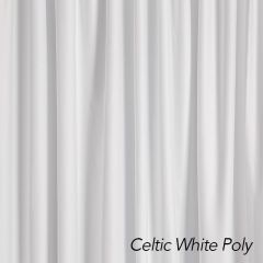 Celtic White Poly Drape 12ft H