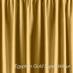 Egyptian Gold Super Velour Drape 12ft H