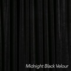 Midnight Black Velour Drape 12ft H