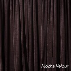 Mocha Velour Drape 8ft H