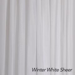 Winter White Sheer Drape 8ft H