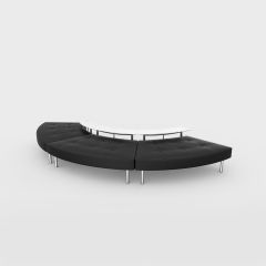 Endless Powered 3-Seat Curved Ottoman w/ Small Curved Tables