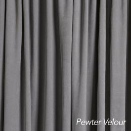 Pewter Velour Drape 12'H