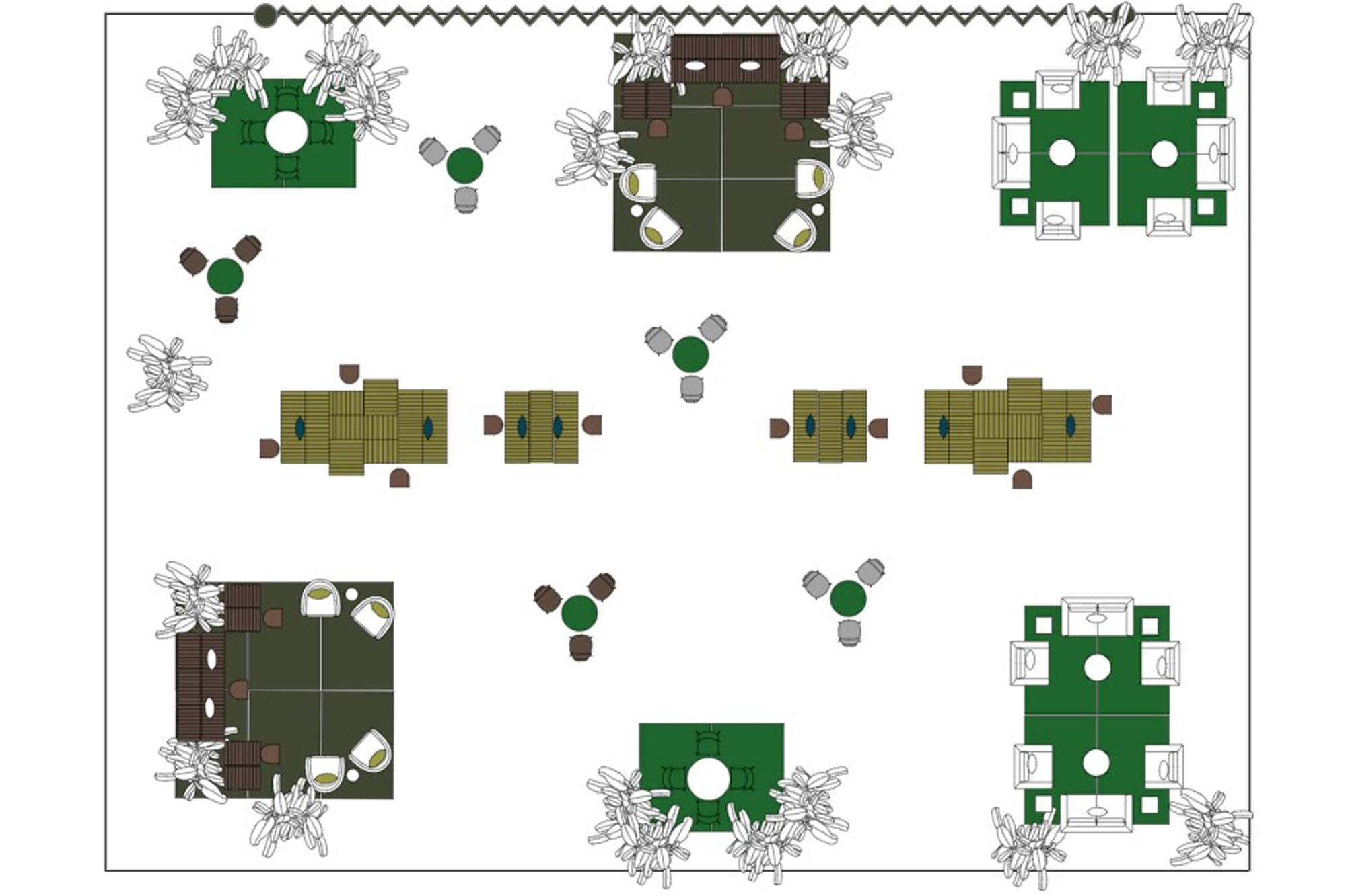 2d view of event floor plan